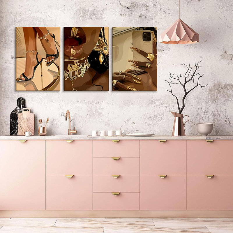 3 Piece Wrapped Canvas Wall Art