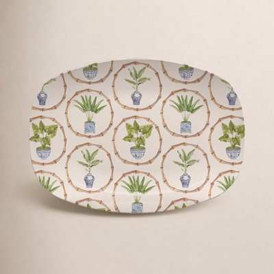 Traychic Oval Resin Platter