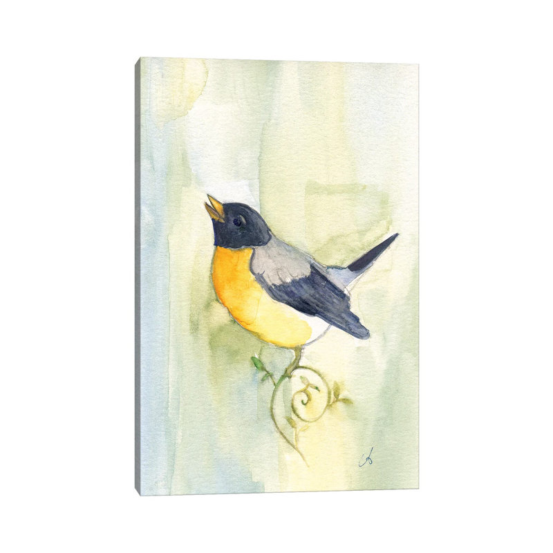 Song Bird - Wrapped Canvas Painting, 20.32 cm H x 30.48 cm W