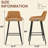 Upholstered Counter Stool With Metal Frame-1525915285-1525915284