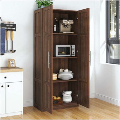 Pantry Cabinet, Kitchen Pantry Storage Cabinets With 2 Door And 3  Shelves,  Pantry Storage Cabinet, Cupboard For Kitchen, Dining Room And Living Room.