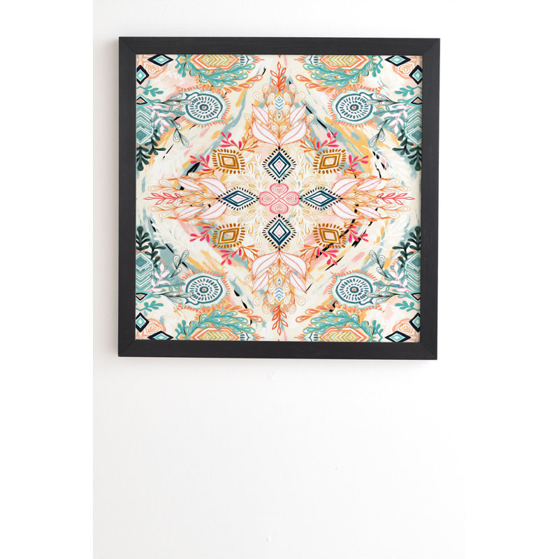 «Wonderland in Spring», impression, H 20 po x l 20 po x P 2 po, Armature en bambou, Pas de tapis