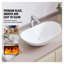 Lavabo vasque en céramique blanc moderne Modern