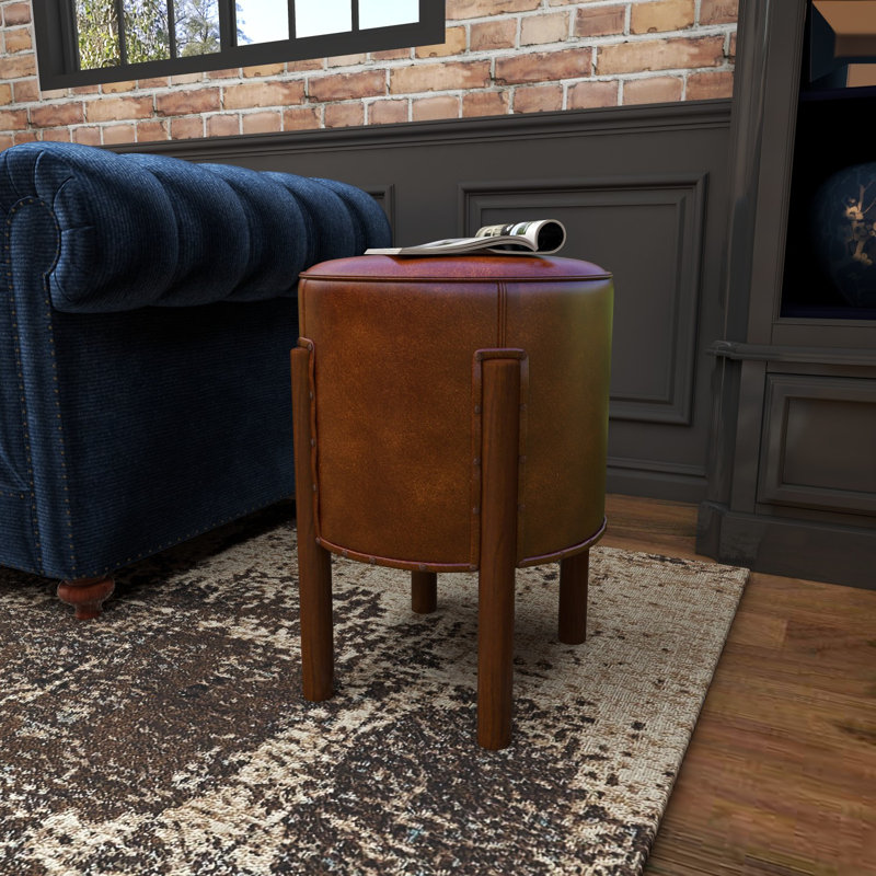 Beacan Leather Ottoman
