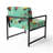 Mailer Multi-Color Bird On Tree - Upholstered Farmhouse Green Accent Arm Chair-933294298