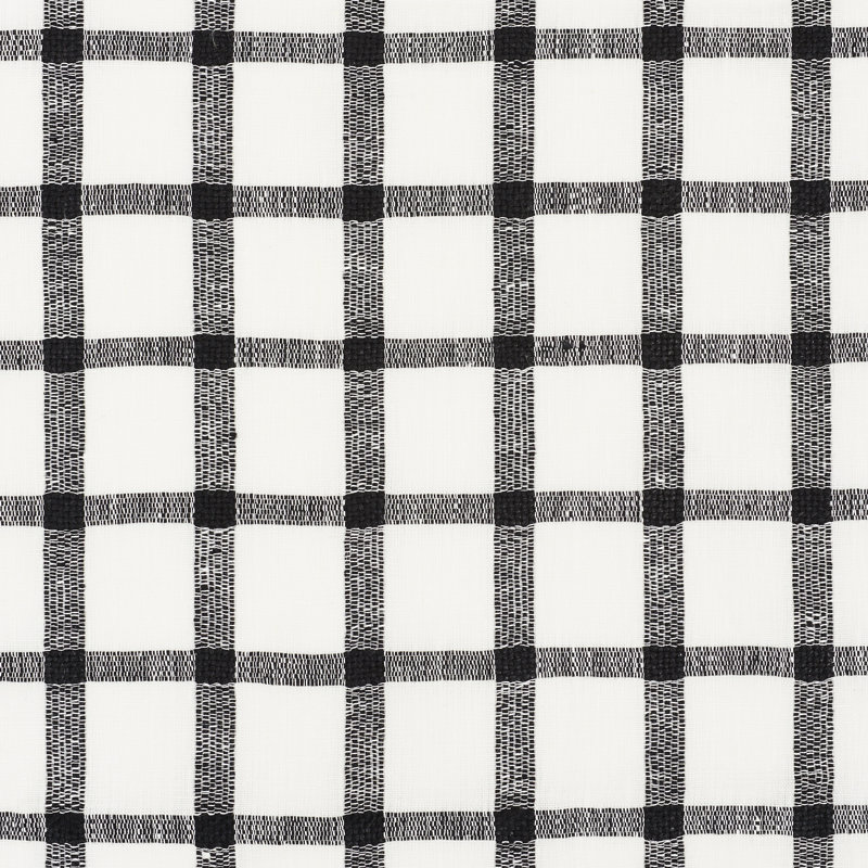 Pauline Linen Fabric, Blackwork