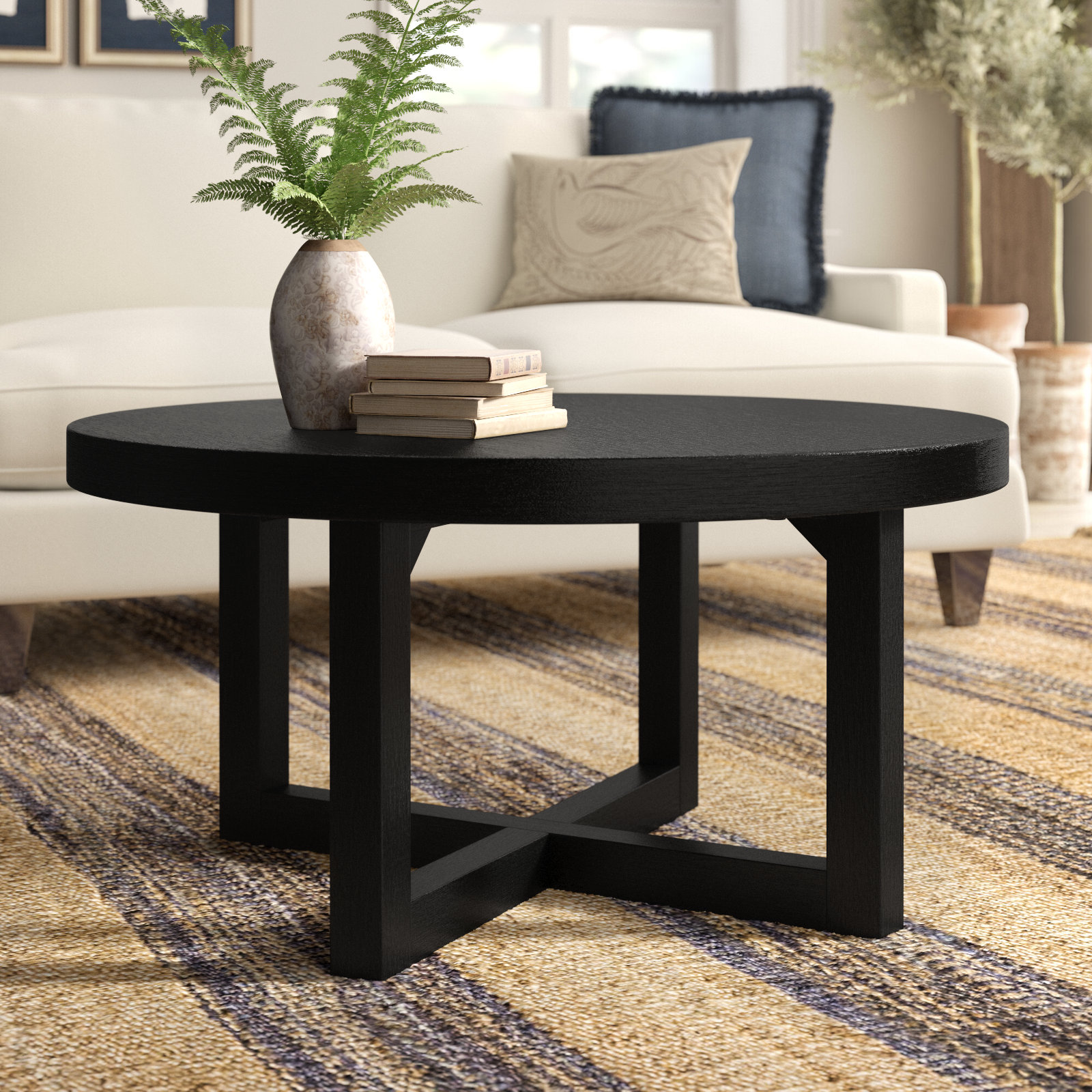 Zipcode Design™ Adelia Cross Legs Coffee Table & Reviews | Wayfair