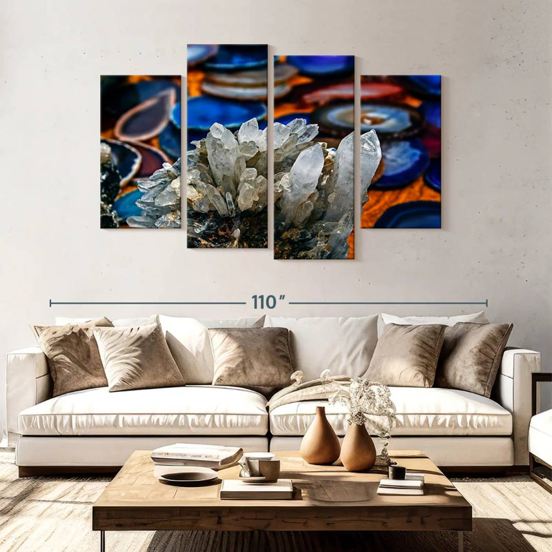 Alvord Mineral Crystals, 54" H x 84" W