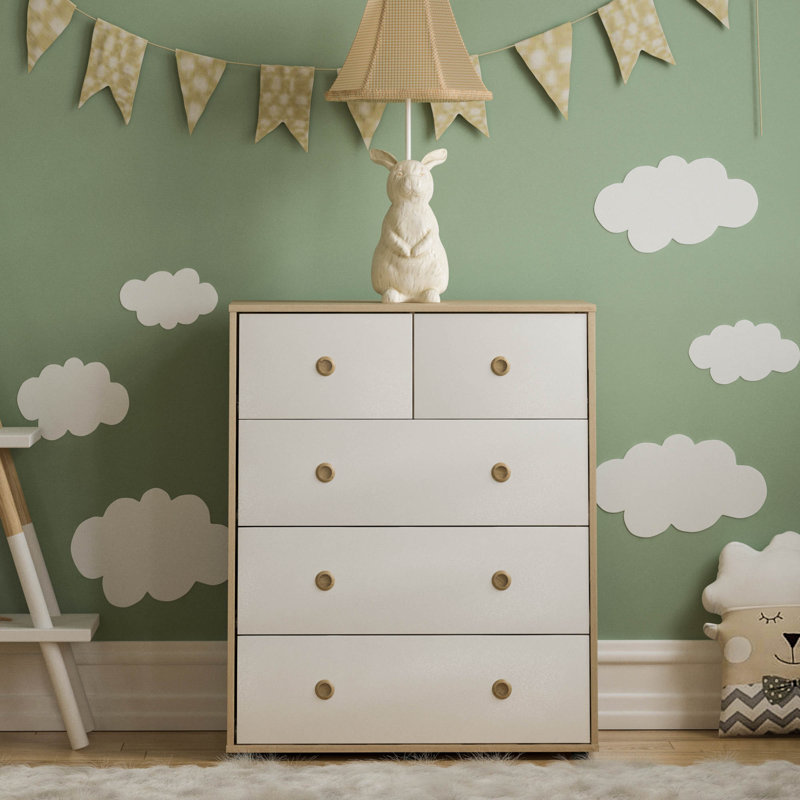 Ebeling Bedroom Set, White/Oak