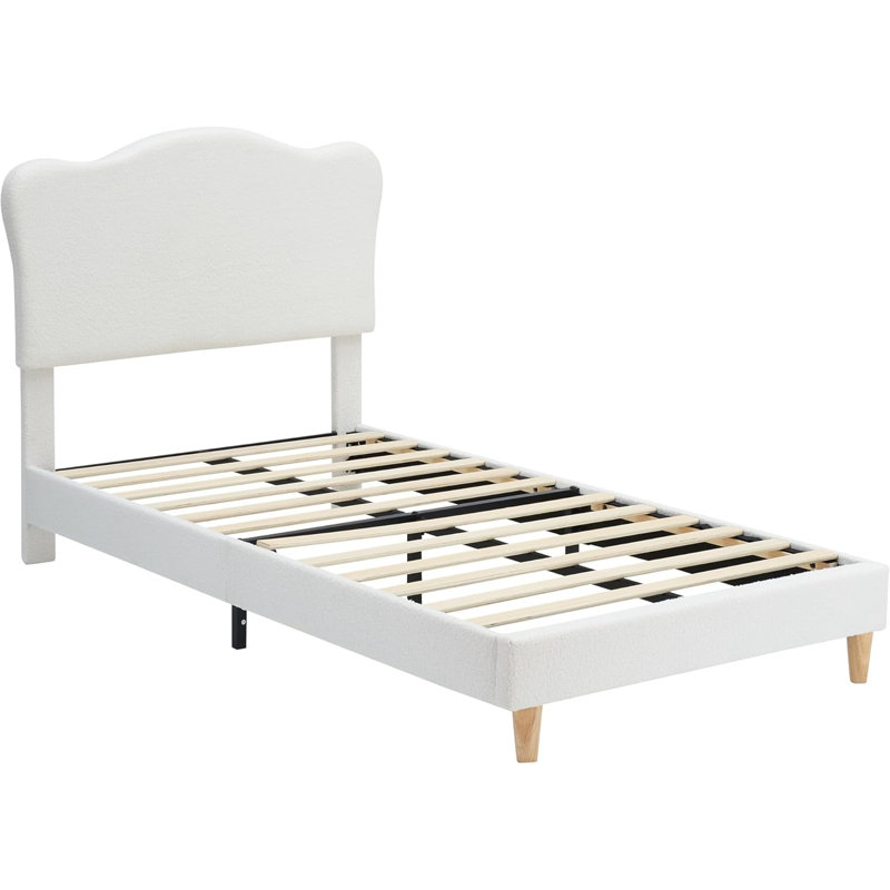 Structure de lit simple pour enfant, Blanc