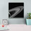  «Saturn-lit Tethys» par la NASA, art mural sur toile, 12 po x 12 po