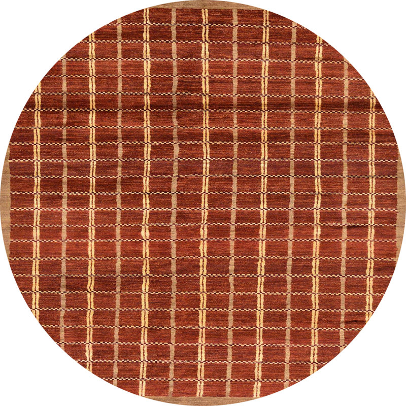 Tapis abstrait moderne 8, Rond 5 pi