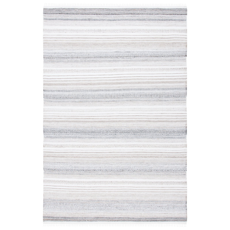 Kilim Hand Woven Performance Chevron Rug, Rectangle 5' x 8'
