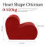91cm Heart Sofa Upholstered Cotton Accent Chair
