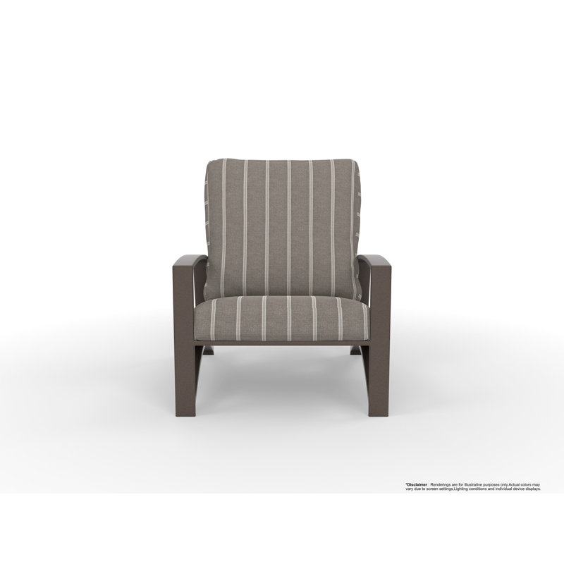 Arc Outdoor Lounge Chair, Cast Lagoon, Copper Creek