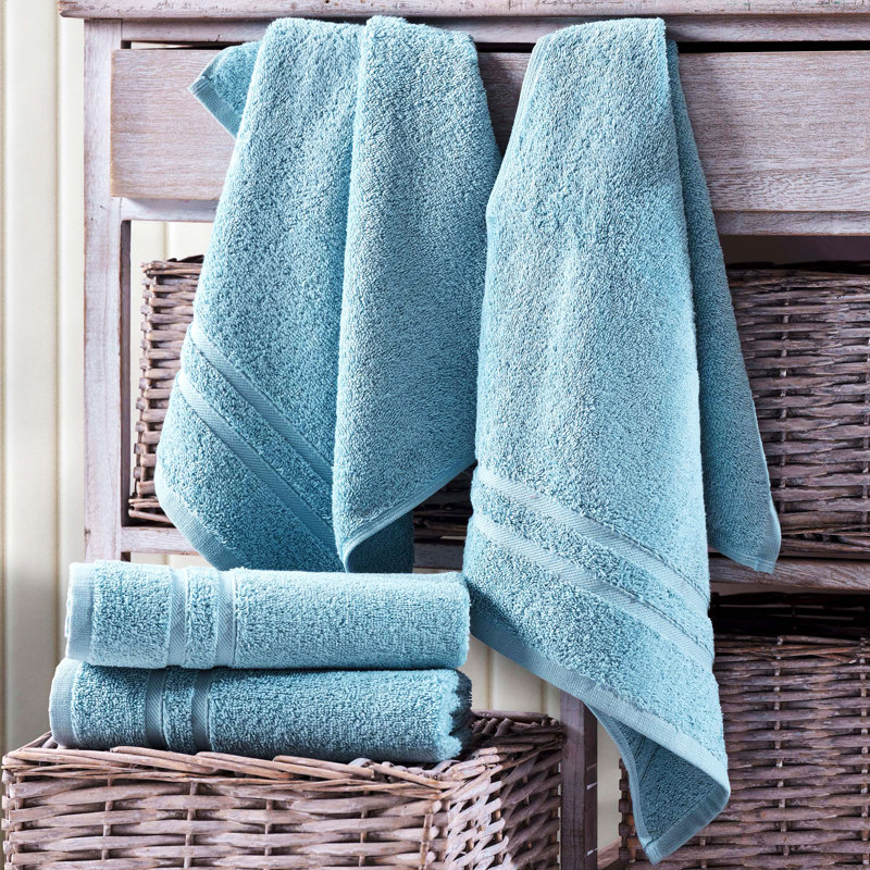 Varley - Hand Towels 100% Turkish Cotton Premium Quality Soft and Absorbent Small Towels for Bathroom, Blue