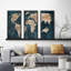«Industrial Map» par CAD Designs, reproduction de 3 pièces sur toile flottante-62940625