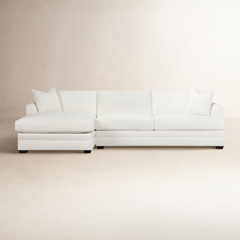 Edan 2-Piece Upholstered Chaise Sectional, Cruise Adrift, Macarena Beige