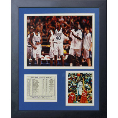 Souvenirs encadrée 1996 des champions wildcats kentucky