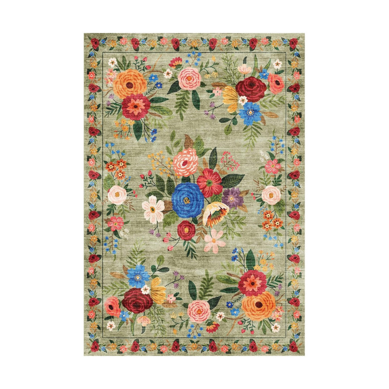 Floral 120cm X 180cm Area Rug