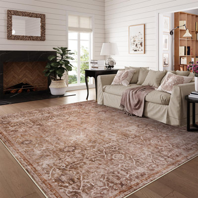 Tapis lavable rétro Tribal Cashmere
