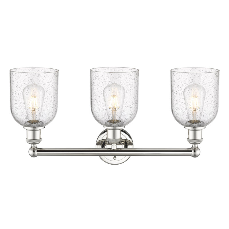 Allysson 3 - Light Dimmable Vanity Light, Polished Nickel, Seedy