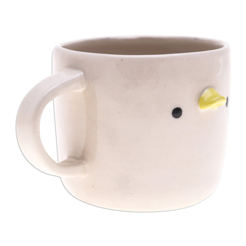 Trinx Handmade Duck Morning Ceramic Mug