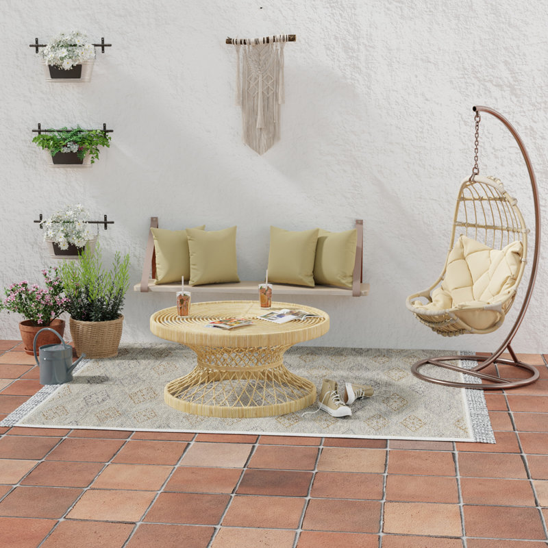 Sunbrella Outdoor Throw Pillow, Canvas Heather Beige