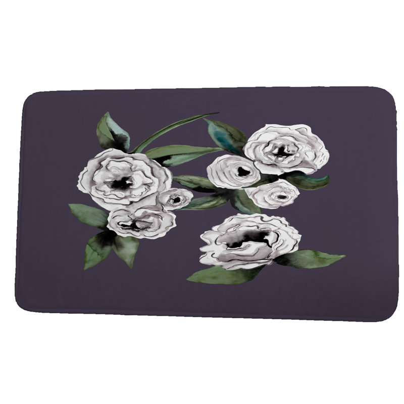 Tapis de bain Korey, l 34 po x L 21 po, Mauve