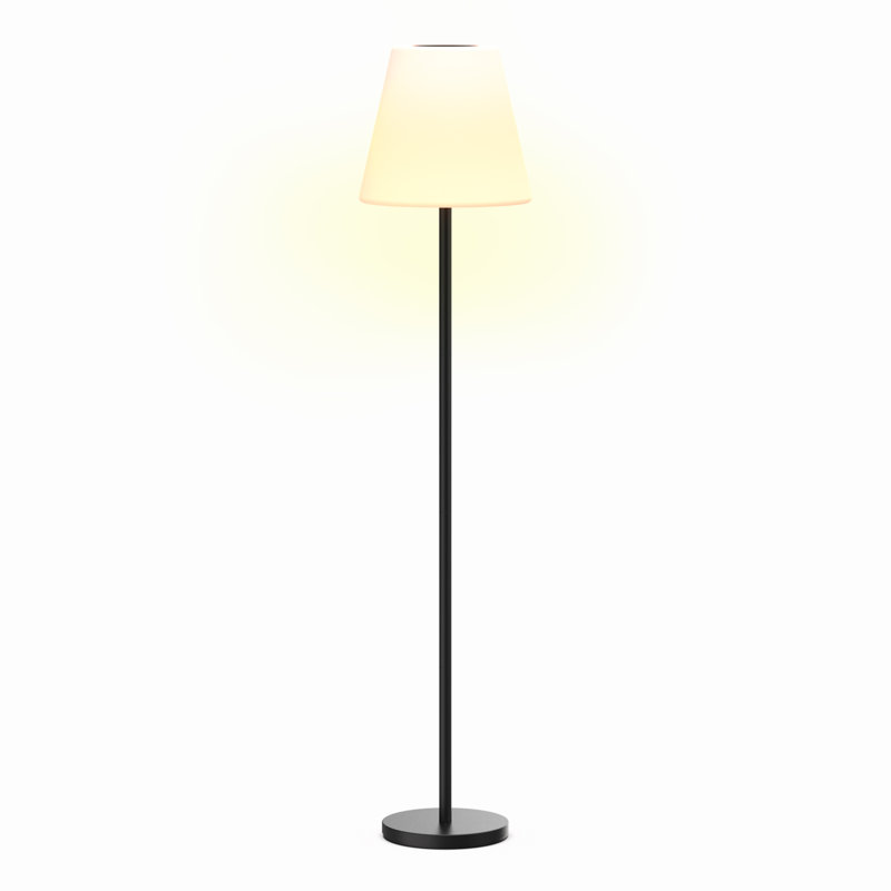 59" Solar Floor Lamp with Remote Control, IP65 Waterproof, Color Changing