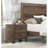 Rustic Brown Nightstand, 2 Drawers With Enticing Metal For Bedroom Ambiance Stylish Hardware-314922505