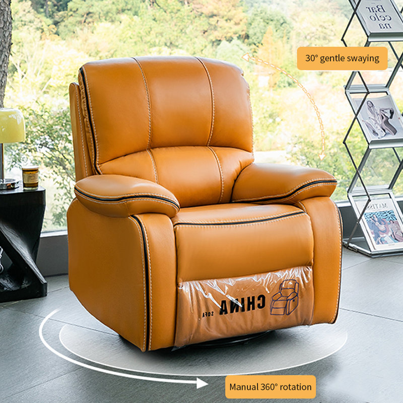 Fauteuil inclinable ergonomique Luxury, Orange
