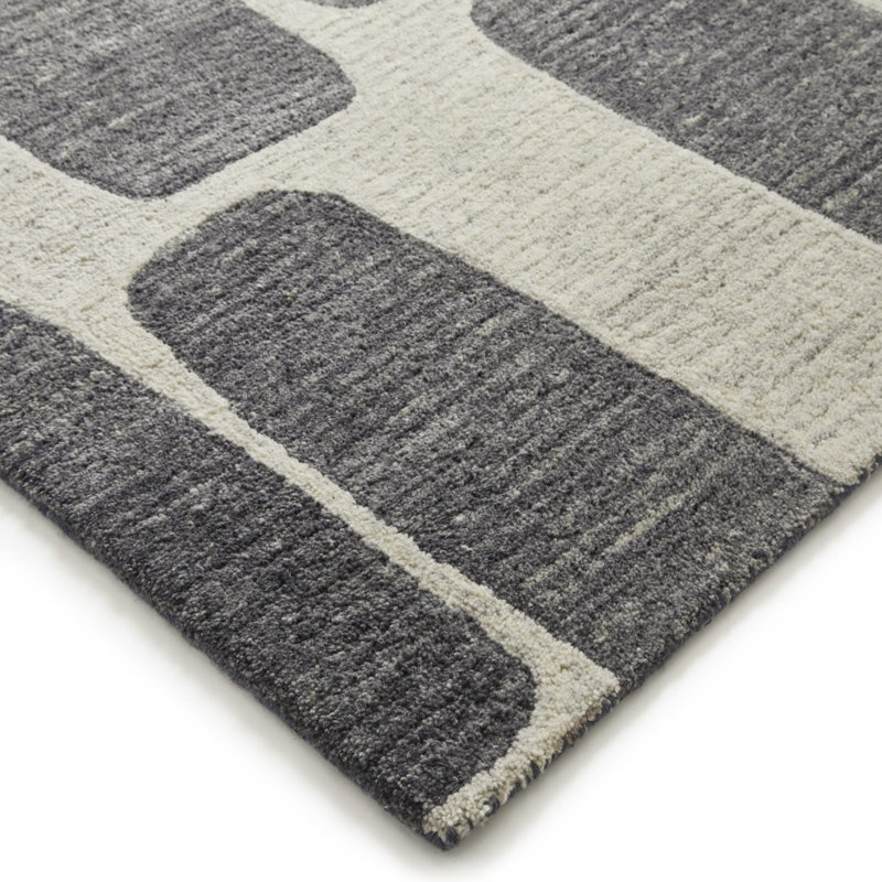 Hallberg Solid Colour Hand Woven Area Rug, Rectangle 160 x 230cm