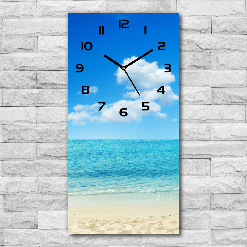 Jareb Glass Wall Clock, Black