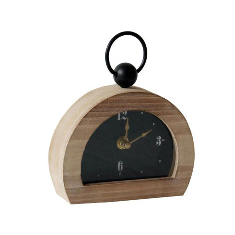 Numerical Wood Mechanical Tabletop Clock