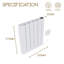 Symple Stuff Tintah 1500W 5115 BTU Electric Radiator Space Heater with Adjustable Thermostat