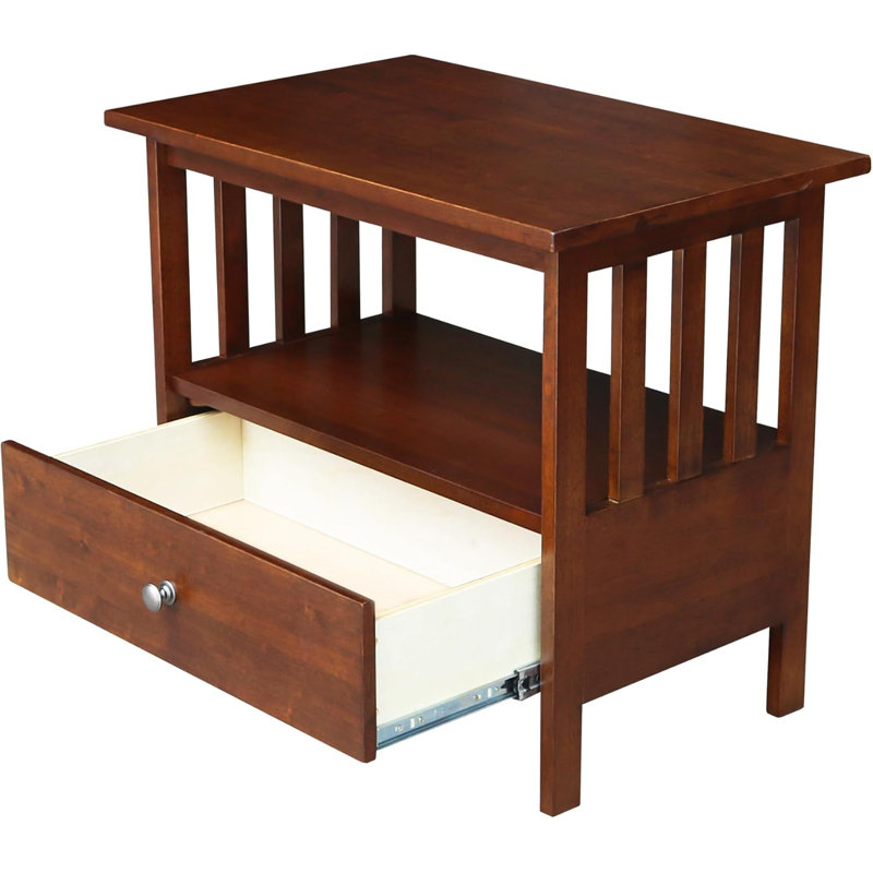 Solid Hardwood Entertainment Center With Drawer And Shelf For Stylish Home Organization