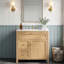 Meuble-lavabo en bois naturel 30 po Modern