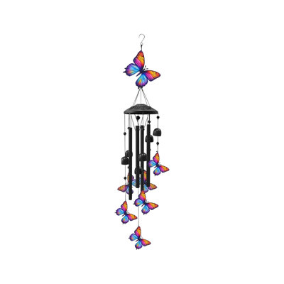 Wind Chime Butterflies Metal Windbell Home Garden Outdoor Hanging Decoration Animals Decoration Wind Chime