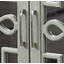 Armoire console au fini gris antique