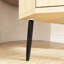 Armoire d'angle en rotin 15,75 "avec 2 tablettes réglables