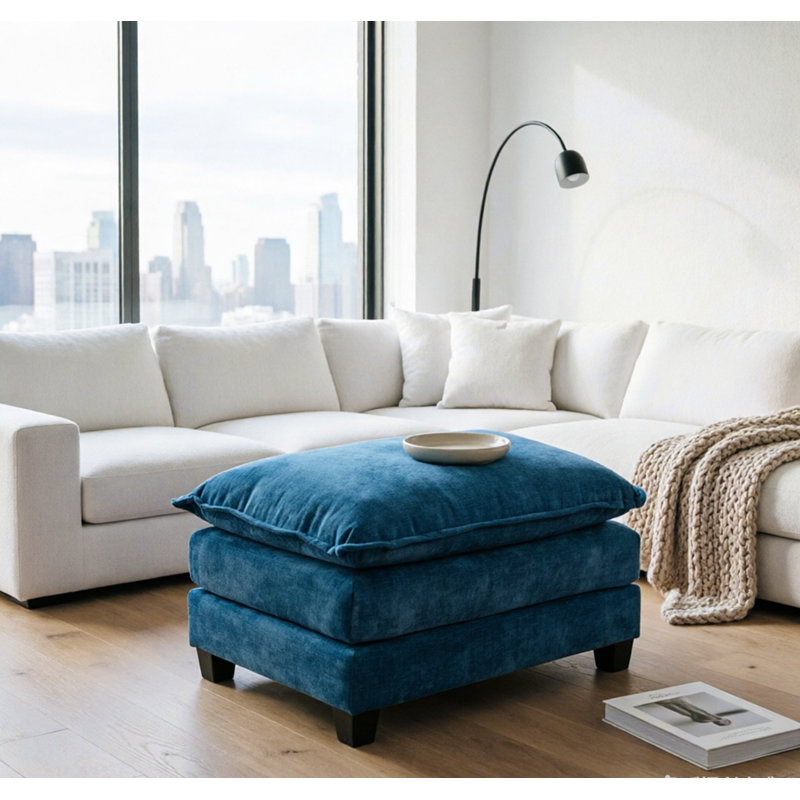 Canapé-lit Cloud seulement, canapé modulaire moderne, pour chambre à coucher et appartement, coussin de siège rembourré à double couche confortable, tissu chenille respirant