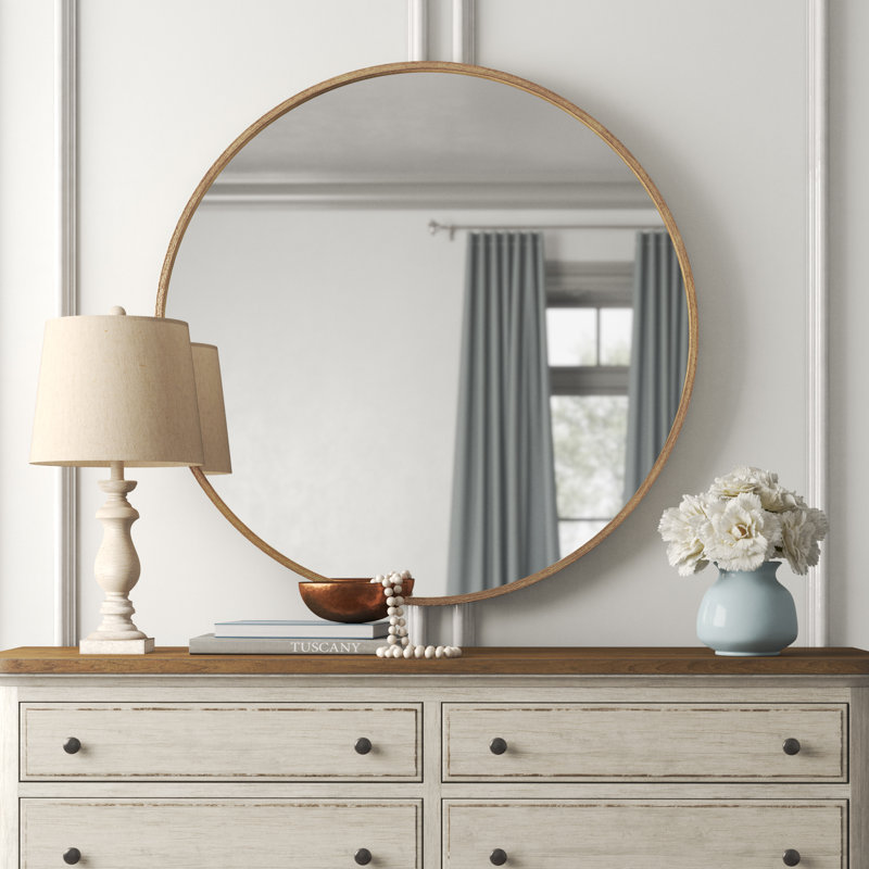 Anais Metal Round Wall Mirror