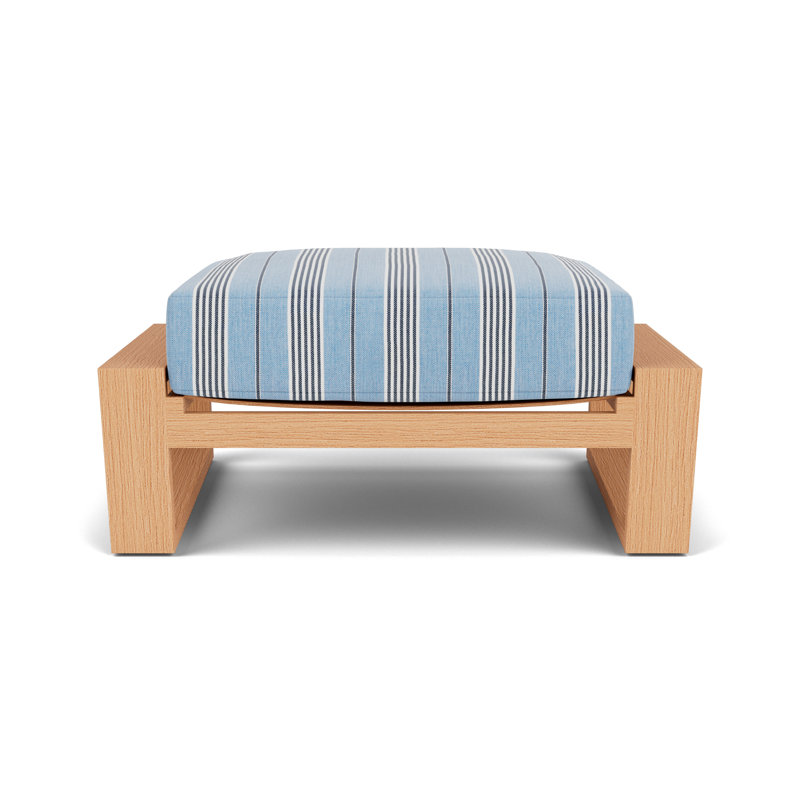 Pursuit Rectangle Outdoor Ottoman Patio Ottoman, Hansen Sky