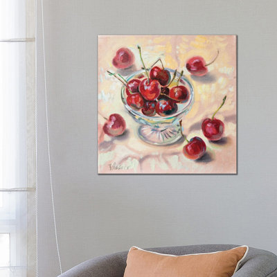 Sweet Cherry 1 Piece Wrapped Canvas Painting