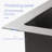 24X21x10 Inch 16 Gauge T304 Stainless Steel Kitchen Sink With Apron Front, X - Shaped Water Guide For Effortless Drainage, R10 Corner Design, Coating Weather Adaptation, 3Mm Pad, Comes Dish Grid And