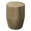 Table d'appoint ronde en métal avec motif gravé 18 po Odom