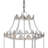 Country French 4 - Light Iron Lantern Geometric Chandelier
