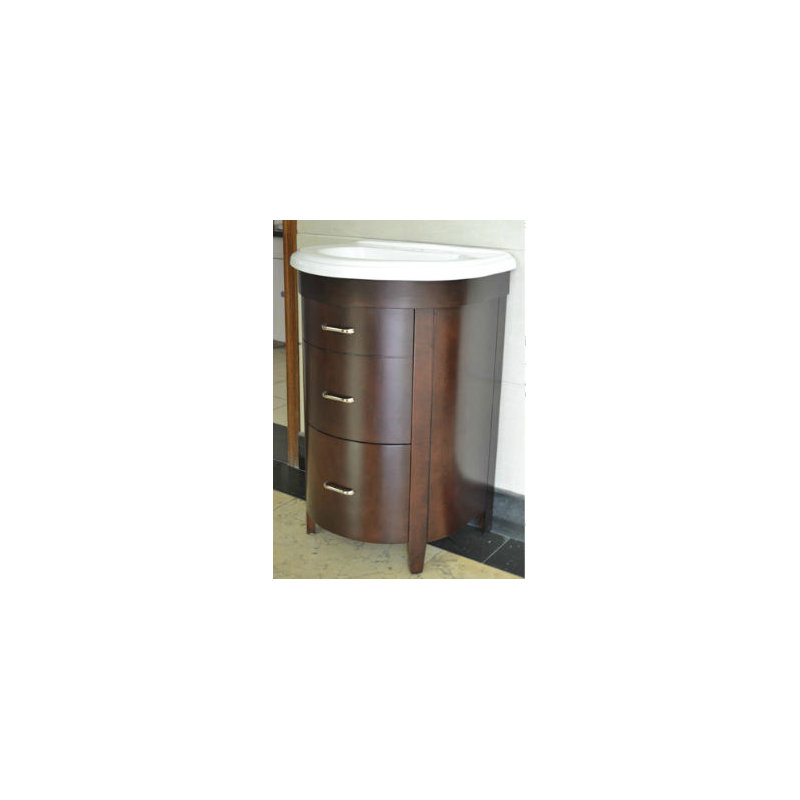 Base de meuble-lavabo simple 21,9 po seulement, Cerisier épice