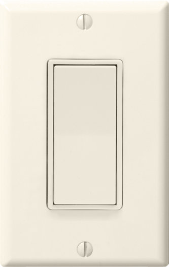 WhisperControl Tamper Resistant Rocker Light Switch, Light Almond